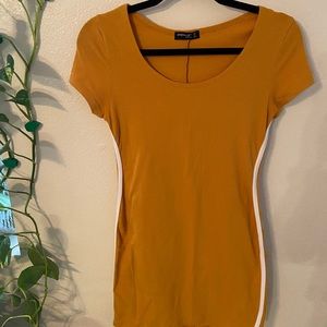 Yellow bodycon dress Size M